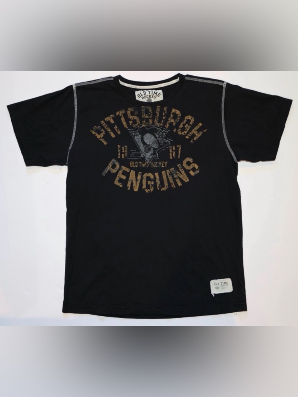 Rare NHL Pittsburgh Penguins Old Time Hockey Retro Causeway Collection HTF!